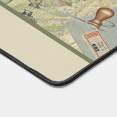 VINTAGES EPHEMERA-DESIGN MIT NAME SCHREIBTISCHUNTERLAGE (Ecke)