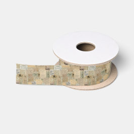 Vintages Ephemera-Neutral-Band Satinband