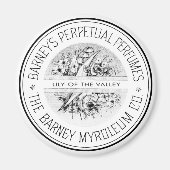 Vintages Ephemera Parfüm Magnet (Vorne)