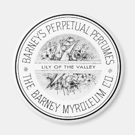 Vintages Ephemera Parfüm Magnet