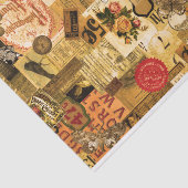 Vintages Ephemerapier Seidenpapier (Ausschnitt)