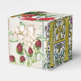 Vintages Ephemerdesign mit anfänglichem H Geschenkschachtel