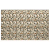 Vintages Ephemerollage | Rustikale Vögel (2) Stoff (Fat Quarter (45,7 x 55,9 cm))