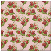 Vintages Erdbeergewebe Stoff (Muster)