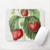 Vintages Erdbeermousepad Mousepad (Mit Mouse)