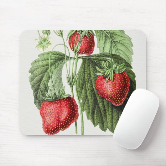 Vintages Erdbeermousepad Mousepad (Mit Mouse)