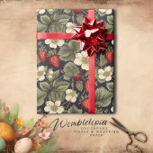 Vintages Erdbeermuster Geschenkpapier