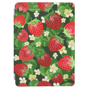 Vintages Erdbeermuster nahtlos. Hintergrund iPad Air Hülle