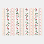 Vintages Erdbeerwallpaper - Greta Geschenkpapier Set (Vorderseite 2)