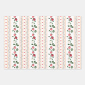 Vintages Erdbeerwallpaper - Greta Geschenkpapier Set (Vorderseite)