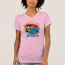 Vintages Erlebnis Sommer Natur Strand schlank T-Shirt