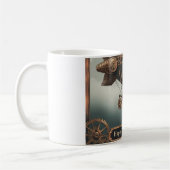 Vintages Erlebnisdesign für die Steamampschifffahr Kaffeetasse (Links)