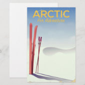 Vintages Erlebnisposter für Arktis Briefpapier (Vorne/Hinten)