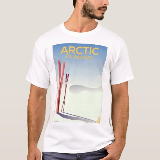 Vintages Erlebnisposter für Arktis T-Shirt (Vorderseite)