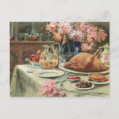 Vintages Erntedank-Fest Feiertagspostkarte (Vorderseite)