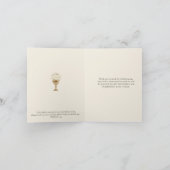 Vintages Erstes Kommunalkreuz Dankeskarte (Innenseite)