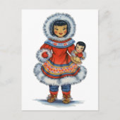 Vintages Eskimo Postkarte (Vorderseite)