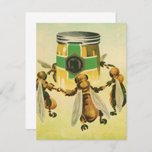 Vintages Essen, Bio Honigbienen, Tanzjar (Vorne/Hinten)