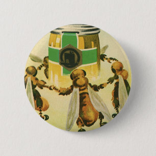 Vintages Essen, Bio Honigbienen, Tanzjar Button