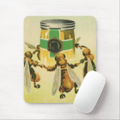 Vintages Essen, Bio Honigbienen, Tanzjar Mousepad (Mit Mouse)