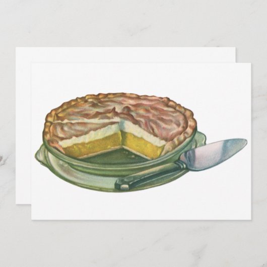 Vintages Essen, Lemon Meringue Pie Dessert (Vorne/Hinten)