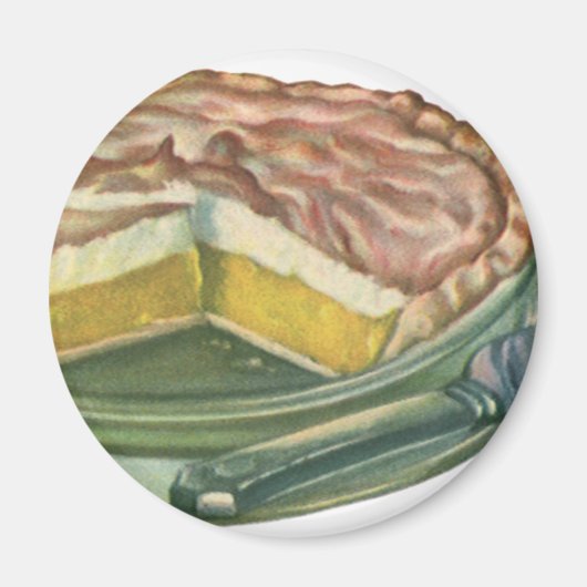 Vintages Essen, Lemon Meringue Pie Dessert Magnet (Vorne)