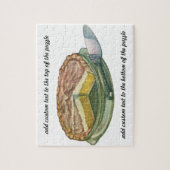 Vintages Essen, Lemon Meringue Pie Dessert Puzzle (Vertikal)