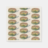 Vintages Essen, Lemon Meringue Pie Dessert Serviette (Vorderseite)