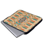 Vintages, ethnisch nahtloses Illustrationsmuster Laptopschutzhülle (Vorne Knopf)