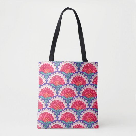 Vintages ethnisches Muster mit Blume. Blumendesign Tasche (Vorderseite)
