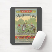 Vintages Etikett Art, Wells Mai Appillen Mousepad (Mit Mouse)