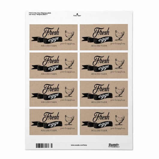 Vintages Etikett ⎢ Eierkarton (Vorne)