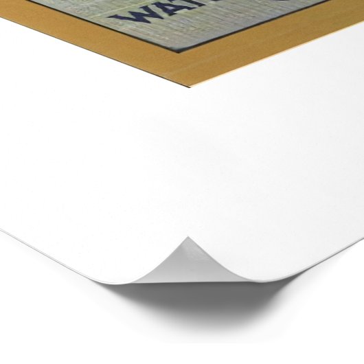 Vintages Etikett für Äpfel Poster (Ecke)