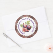 Vintages Etikett für Feigenstau Runder Aufkleber (Umschlag)