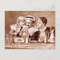 Vintages Etikett für Kaffee und Tee