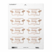 Vintages Etikett für rustikale Kalligraphie (Vorne)