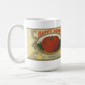 Vintages Etikett für Tomatenkonserven 1920 Kaffeetasse (Links)