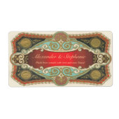 Vintages Etikett für Weine (Vorne)