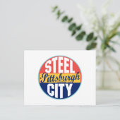 Vintages Etikett Pittsburgh Postkarte (Stehend Vorderseite)