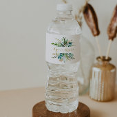 Vintages Eukalyptus Wasser Flaschenetikett Wasserflaschenetikett