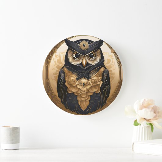 Vintages Eule Große Wanduhr (Zuhause)