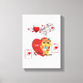 Vintages Eule Leinwanddruck (Vorderseite)