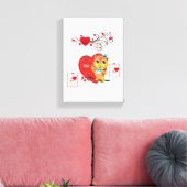 Vintages Eule Leinwanddruck (Insitu (Wohnzimmer))