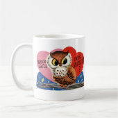 Vintages Eule Valentine Kaffeetasse (Links)