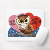 Vintages Eule Valentine Mousepad (Mit Mouse)
