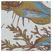 Vintages Eulenente Stoff (Nahaufnahme)