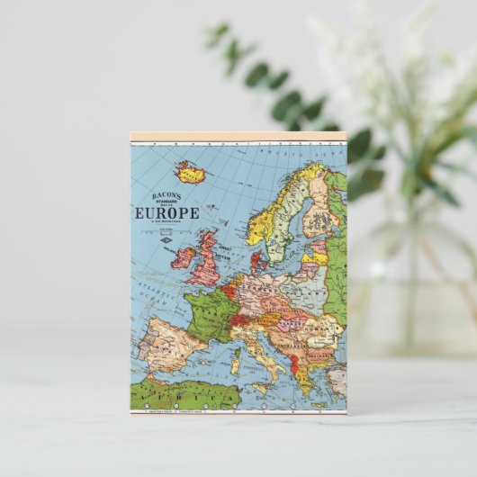 Vintages Europa 20. Jahrhundert - Allgemeine Karte (Stehend Vorderseite)