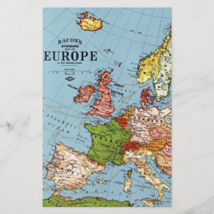 Vintages Europa 20. Jahrhundert - Allgemeine Karte