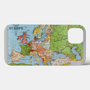 Vintages Europa 20. Jahrhundert - Allgemeine Karte Case-Mate iPhone Hülle