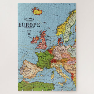 Vintages Europa 20. Jahrhundert - Allgemeine Karte Puzzle